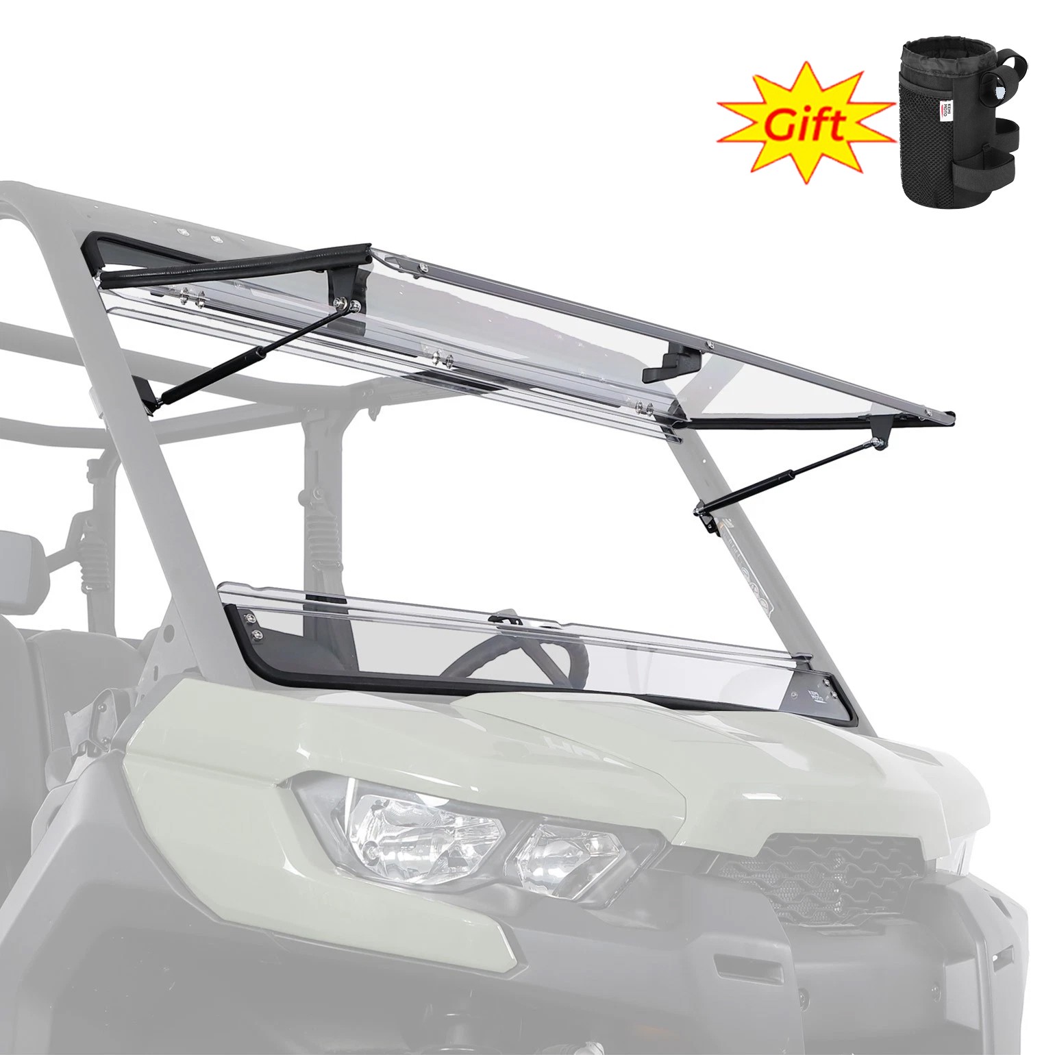 Front Flip Windshield for Can Am Defender HD5/HD7/HD8/ HD9/HD10/ MAX 2016-2026