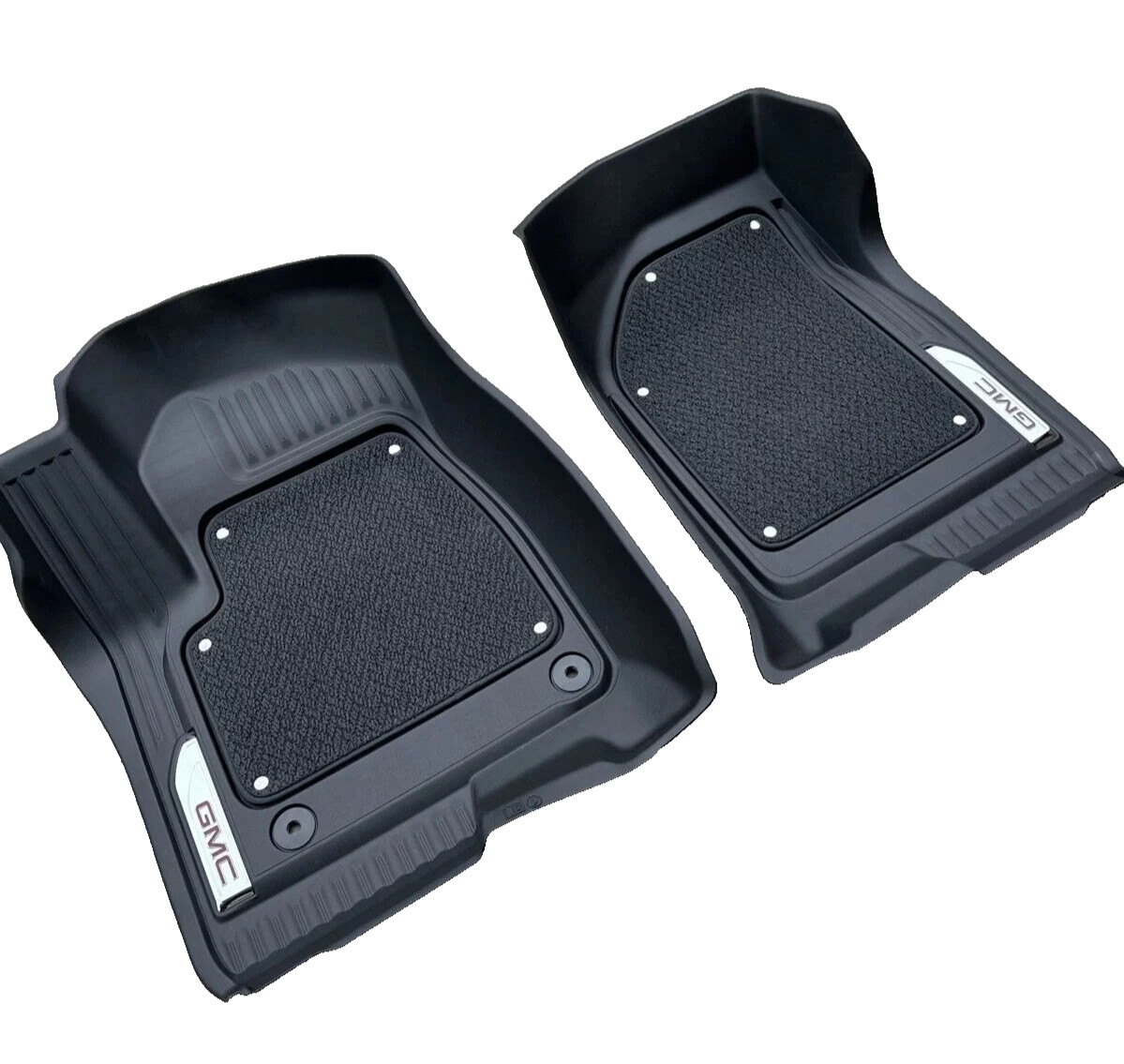 2019-2026 GMC Sierra Crew Cab Front & Rear Factory Floor Liners Black OEM 2019-2026 GMC Sierra Crew Cab Front & Rear Factory Floor Liners Black OEM