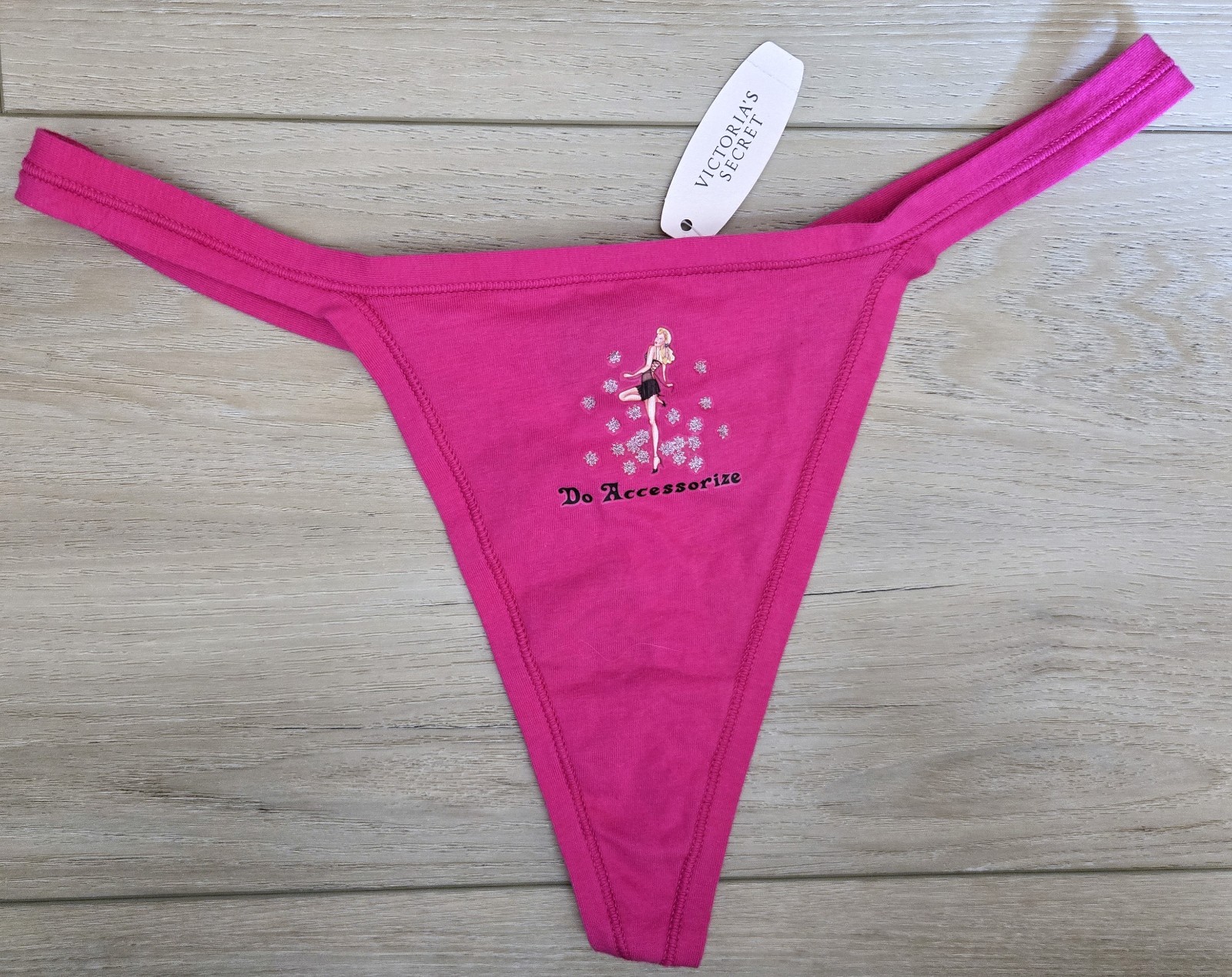 NWT Rare Vintage Victoria\'s Secret Sexy Little Things Cotton Retro Thong Panty L NWT Rare Vintage Victoria\'s Secret Sexy Little Things Cotton Retro Thong Panty L