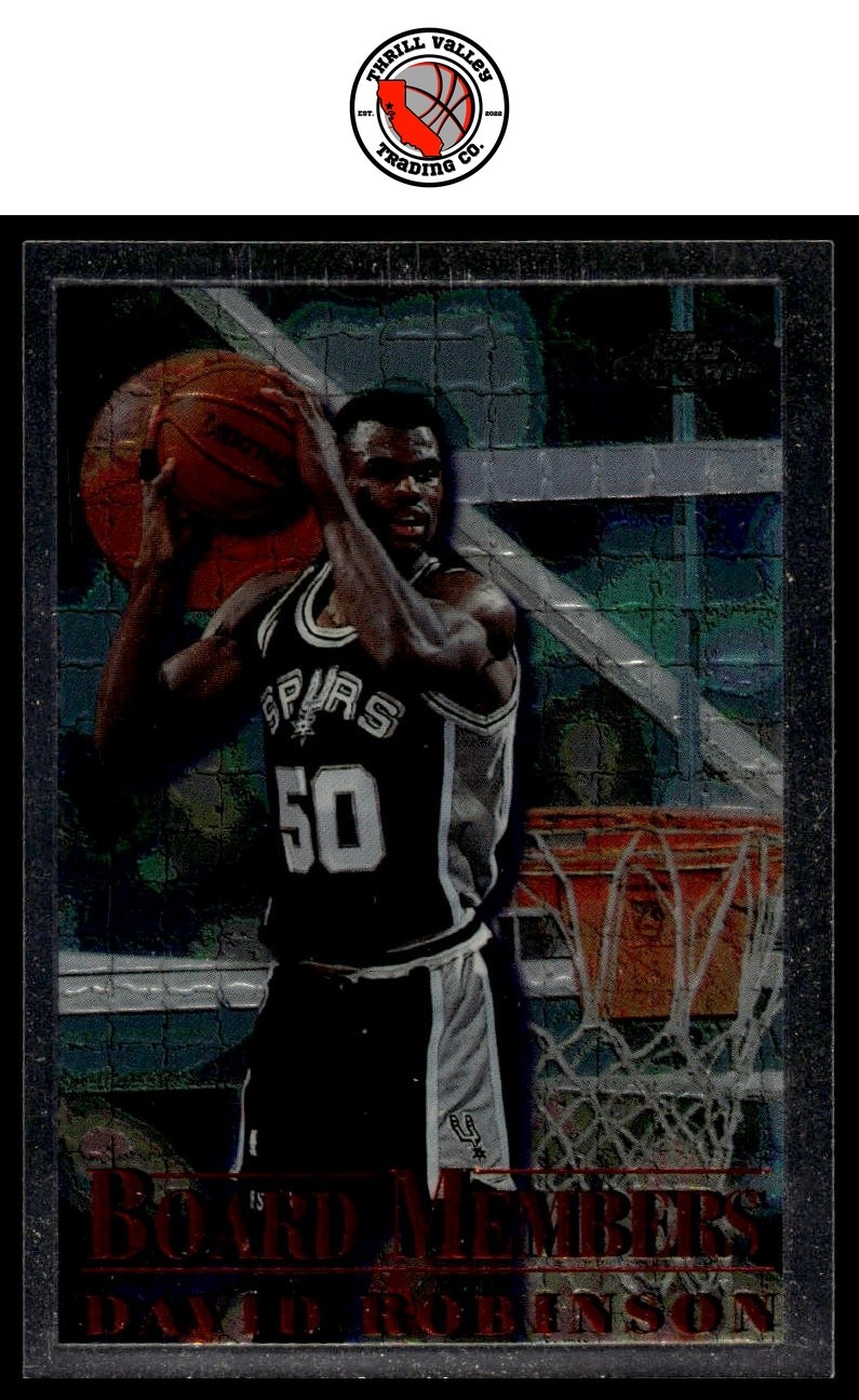 1996-97 Topps Chrome #7 David Robinson 3 3 J GET EVERY 4TH FREE