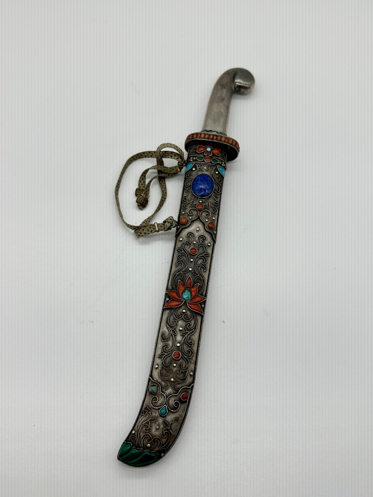 An Antique Mongolian Gemstone Setting Knife