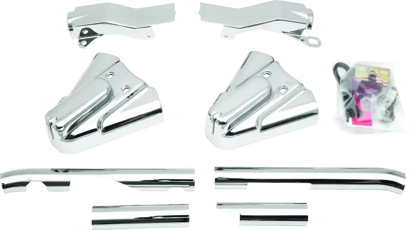 Kuryakyn 8288 Chrome Swingarm Cover Kit - Unlighted 1986-1999 Harley EVO Softail