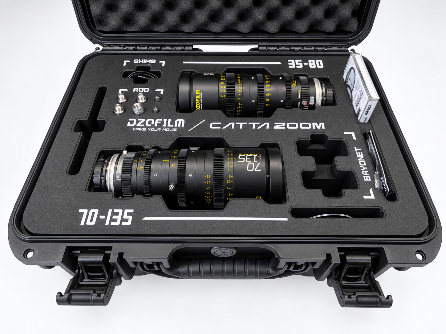DZOFILM Catta Zoom 35-80mm & 70-135mm T2.9 Cine Lens Kit, Sony E-Mount
