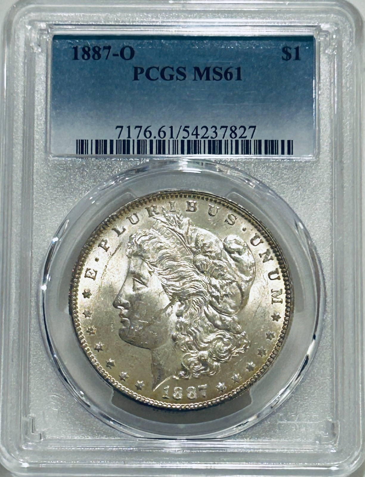 1887 O Morgan Silver Dollar PCGS MS61 Tougher Date Morgan