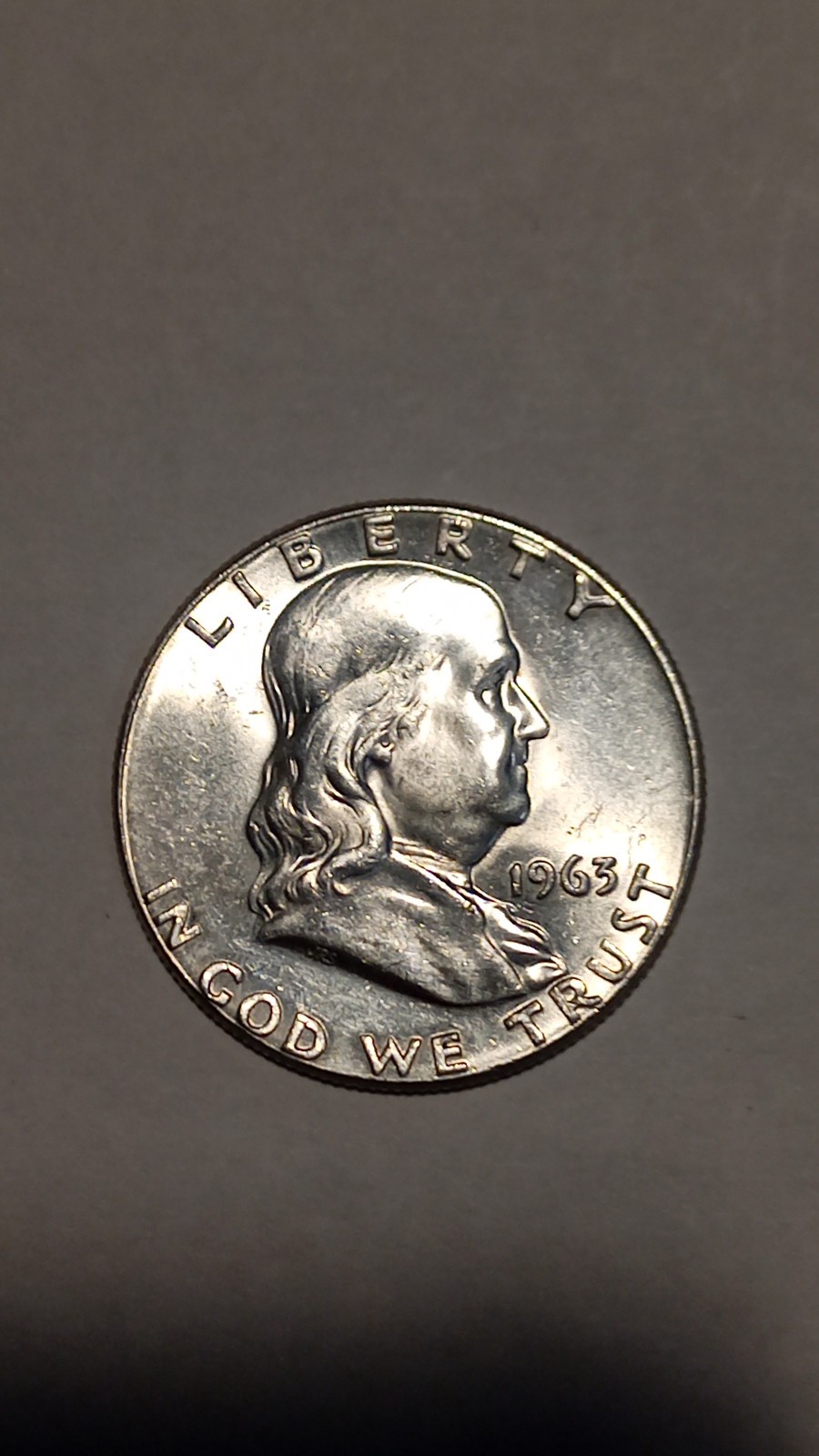 1963 P Franklin Half Dollar BU UNC Condition 90% Silver 1963 P Franklin Half Dollar BU UNC Condition 90% Silver