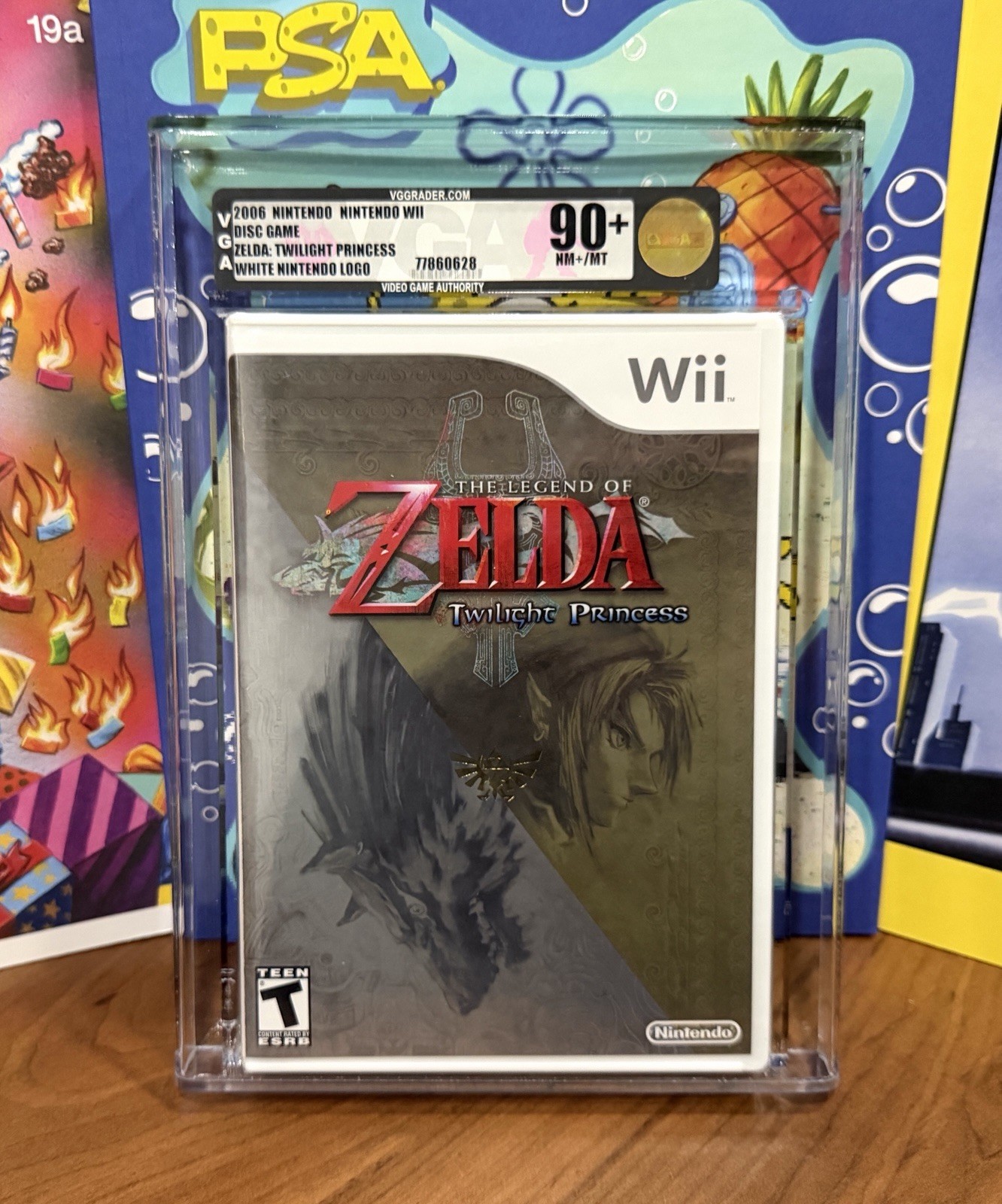 VGA 90+ Zelda Twilight Princess White Nintendo Logo Wii Rare Not psa cgc nes n64 VGA 90+ Zelda Twilight Princess White Nintendo Logo Wii Rare Not psa cgc nes n64