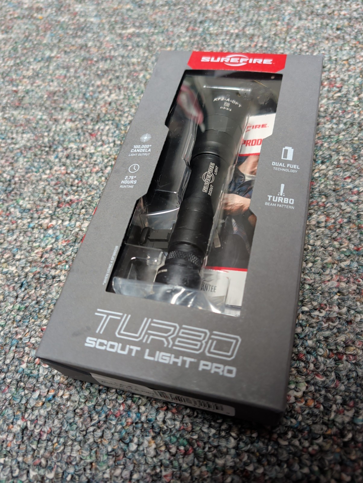 Surefire M640DF-BK-PRO Dual Fuel Scout Light Pro LED WeaponLight: 100k Candela Surefire M640DF-BK-PRO Dual Fuel Scout Light Pro LED WeaponLight: 100k Candela
