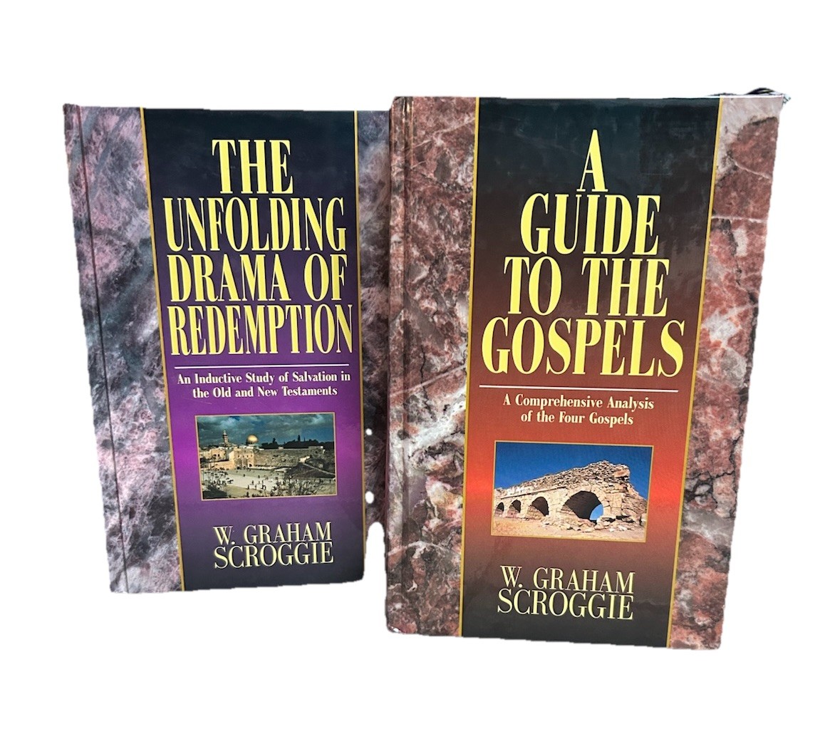 The Unfolding Drama of Redemption and A Guide To The Gospels 2 Books Scroggie