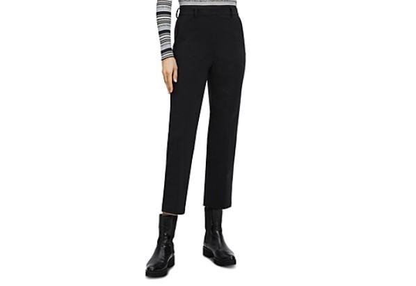 Theory Cropped High-Waist Pant in Precision Ponte MSRP $245