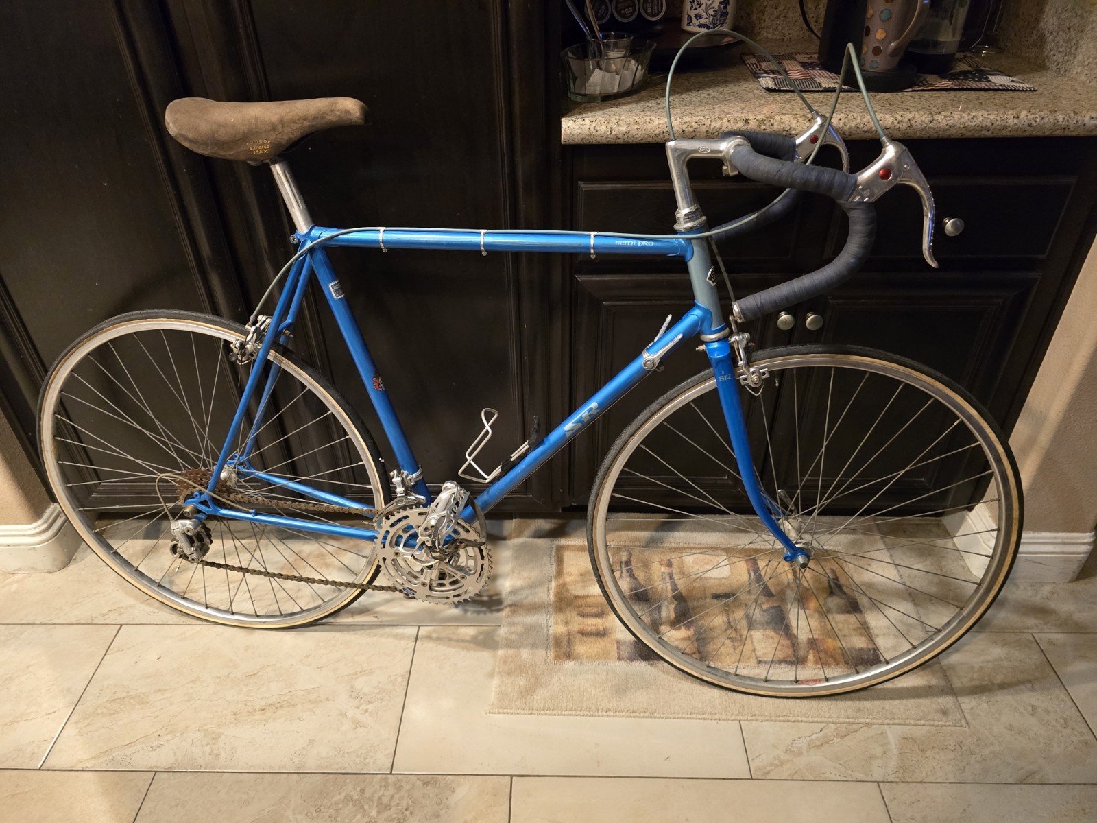 SR Shimano 600 Semi Pro Original Vintage Steel Road Bike 57 CM Nice Cond.