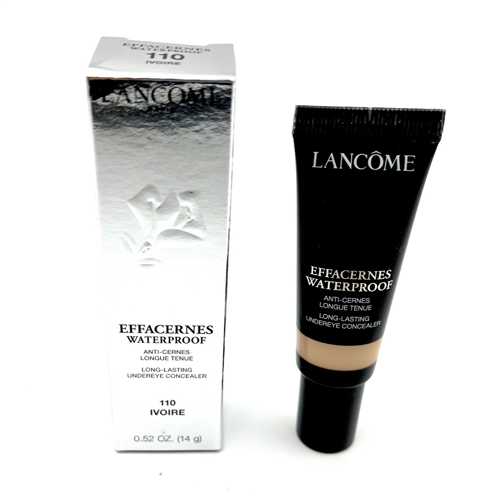 New Lancome Effacernes Waterproof Under eye  Concealer ~ 0.5oz ~ 110 Ivoire