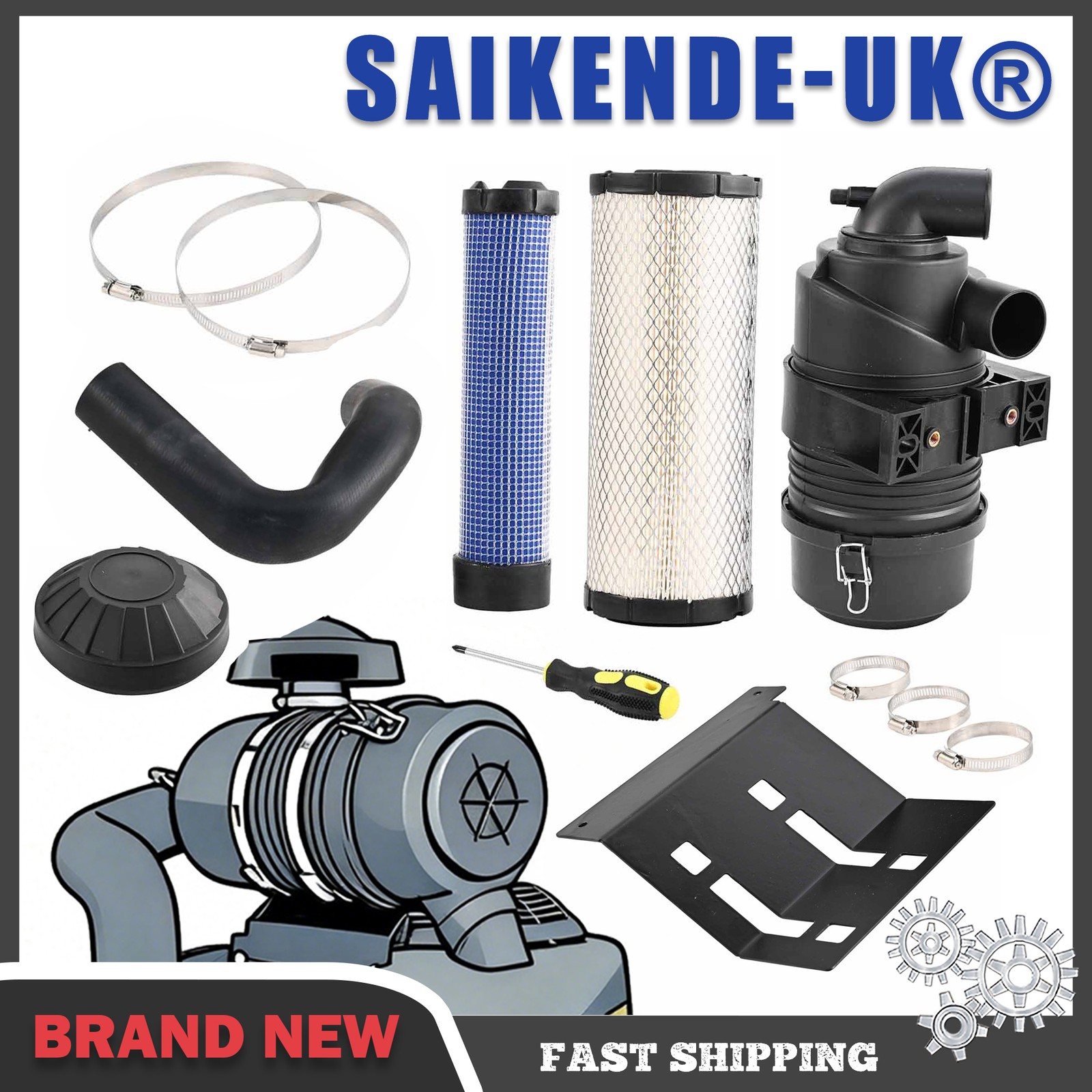 Air Filter Upgrade Kit for Kawasaki FR Series FR651V FR691V FR730V Mowers