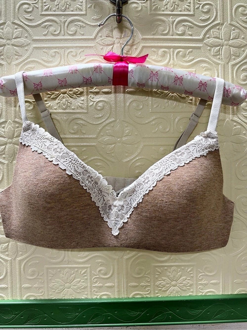 Victoria\'s Secret Lace Trim Bra in Brown