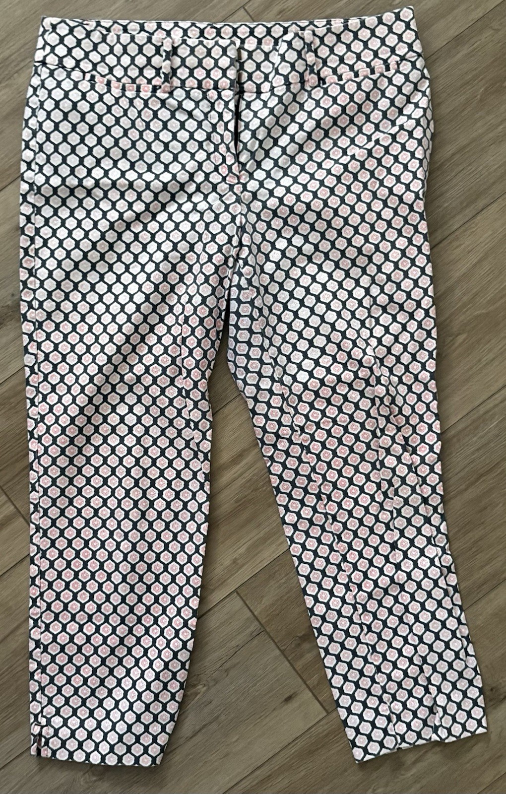 ANN TAYLOR LOFT, MARISA, THE RIVIERA PANT, PINK/BLUE/WHITE, SIZE 8 ANN TAYLOR LOFT, MARISA, THE RIVIERA PANT, PINK/BLUE/WHITE, SIZE 8