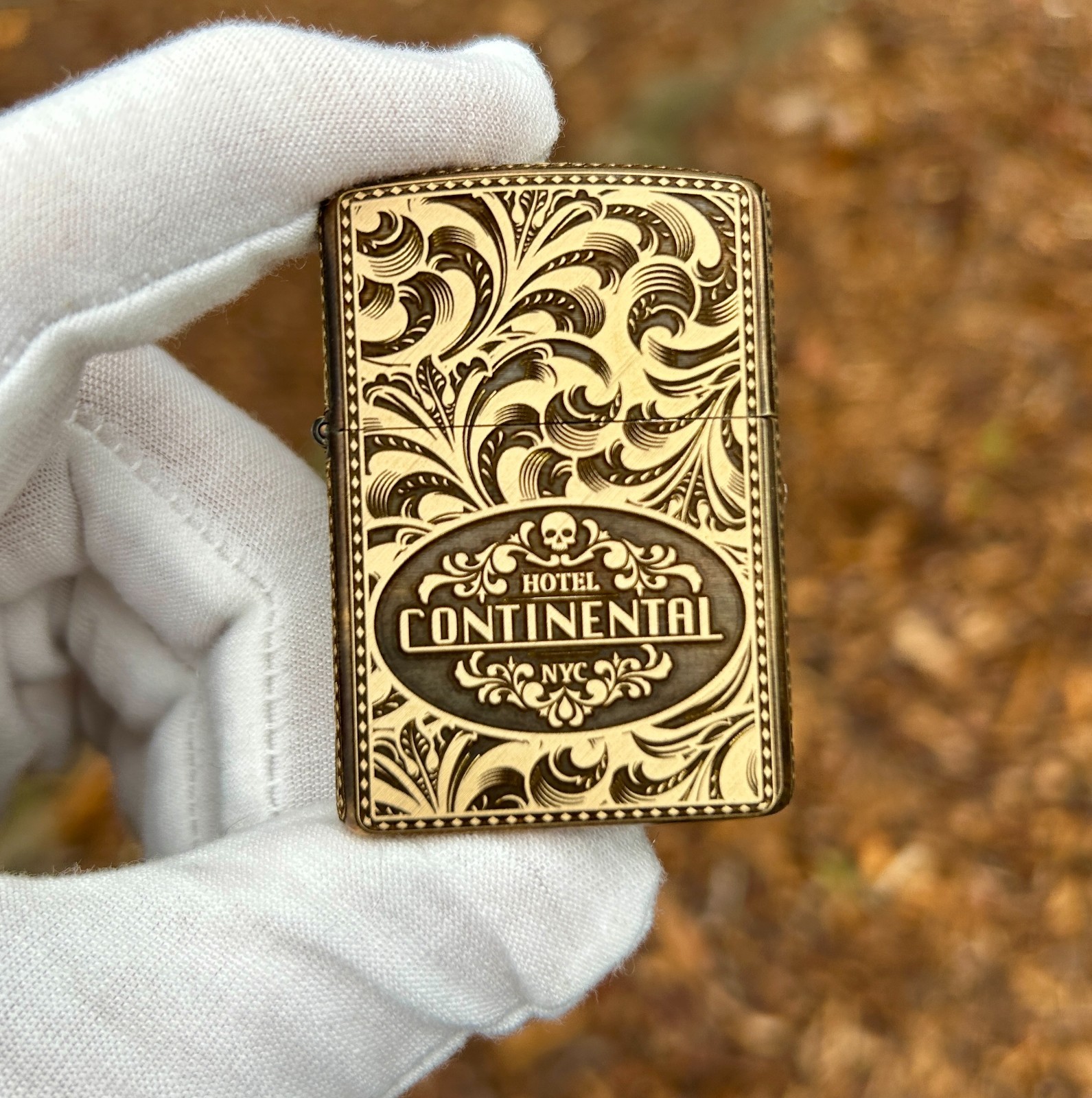 John Wick The Continental NYC Custom Zippo | Brass Armor Zippo | Made In USA