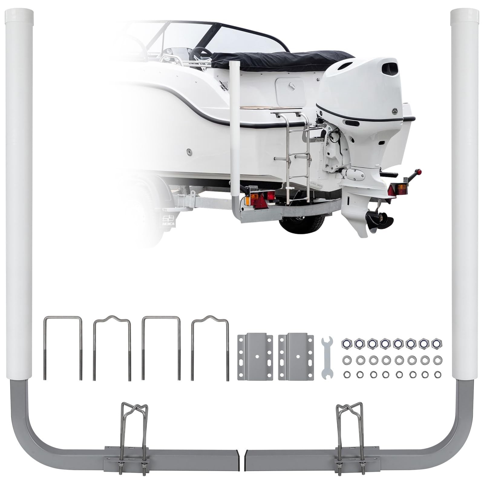 With & Without LED Light Boat Trailer Guide Poles, 2PCS Adjustable Width 40\ With & Without LED Light Boat Trailer Guide Poles, 2PCS Adjustable Width 40\