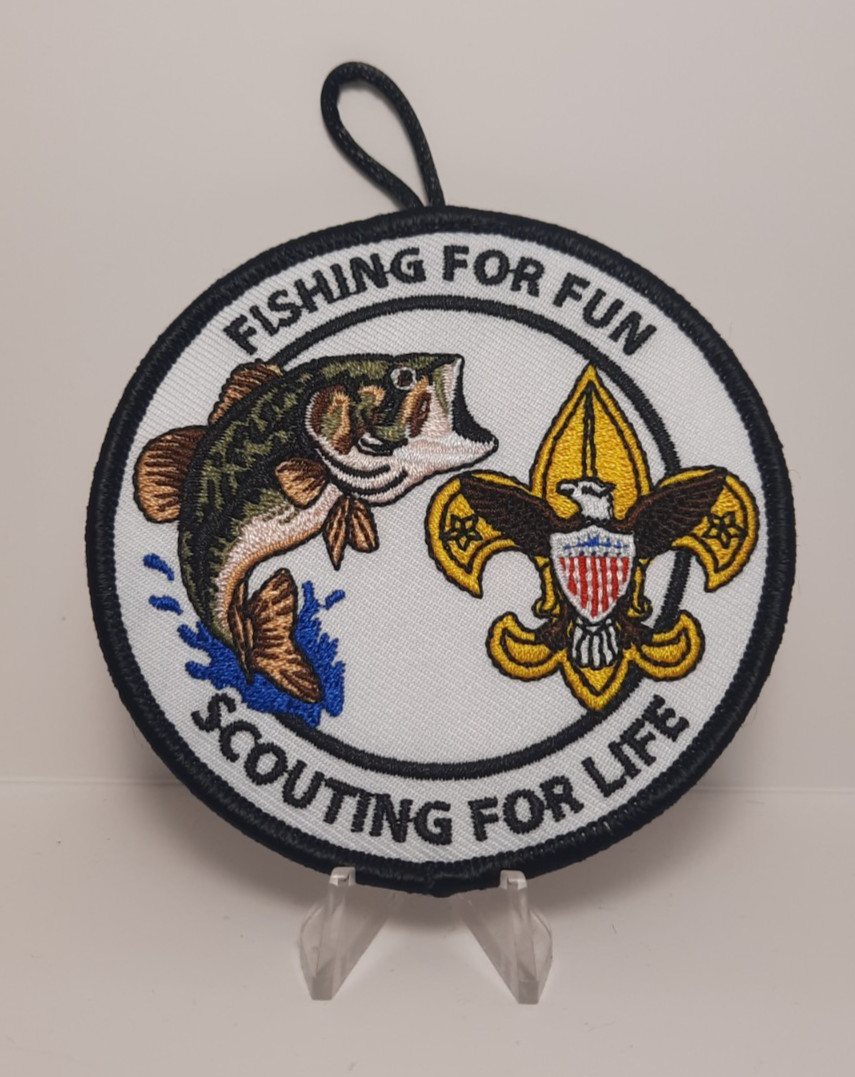 Fishing for Fun Scouting for Life (BSA) National Fishing Programs Button Patch