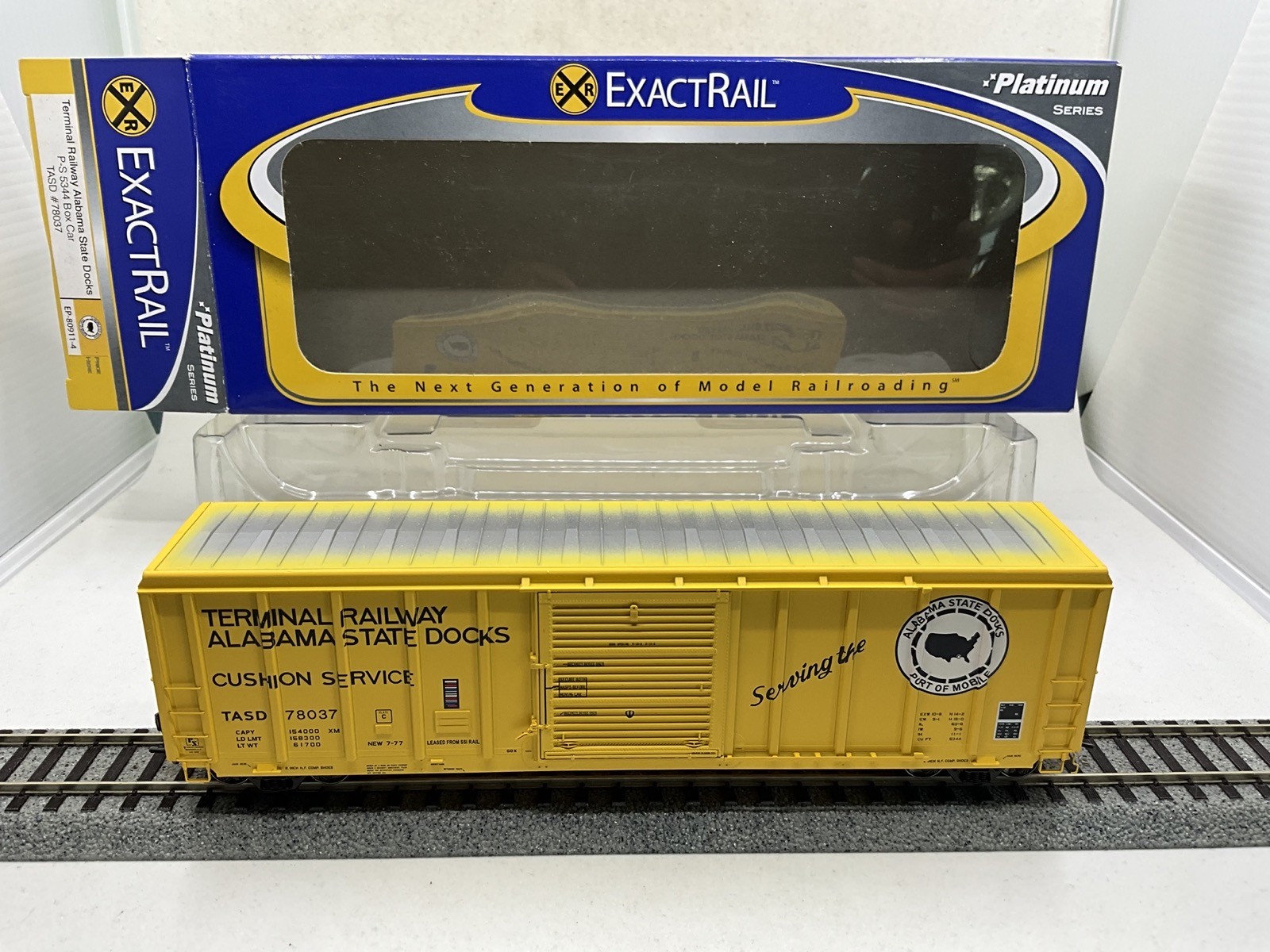 NIB ExactRail Platinum HO TERMINAL RAILWAY ALABAMA STATE DOCKS #78037#EP-80911-4