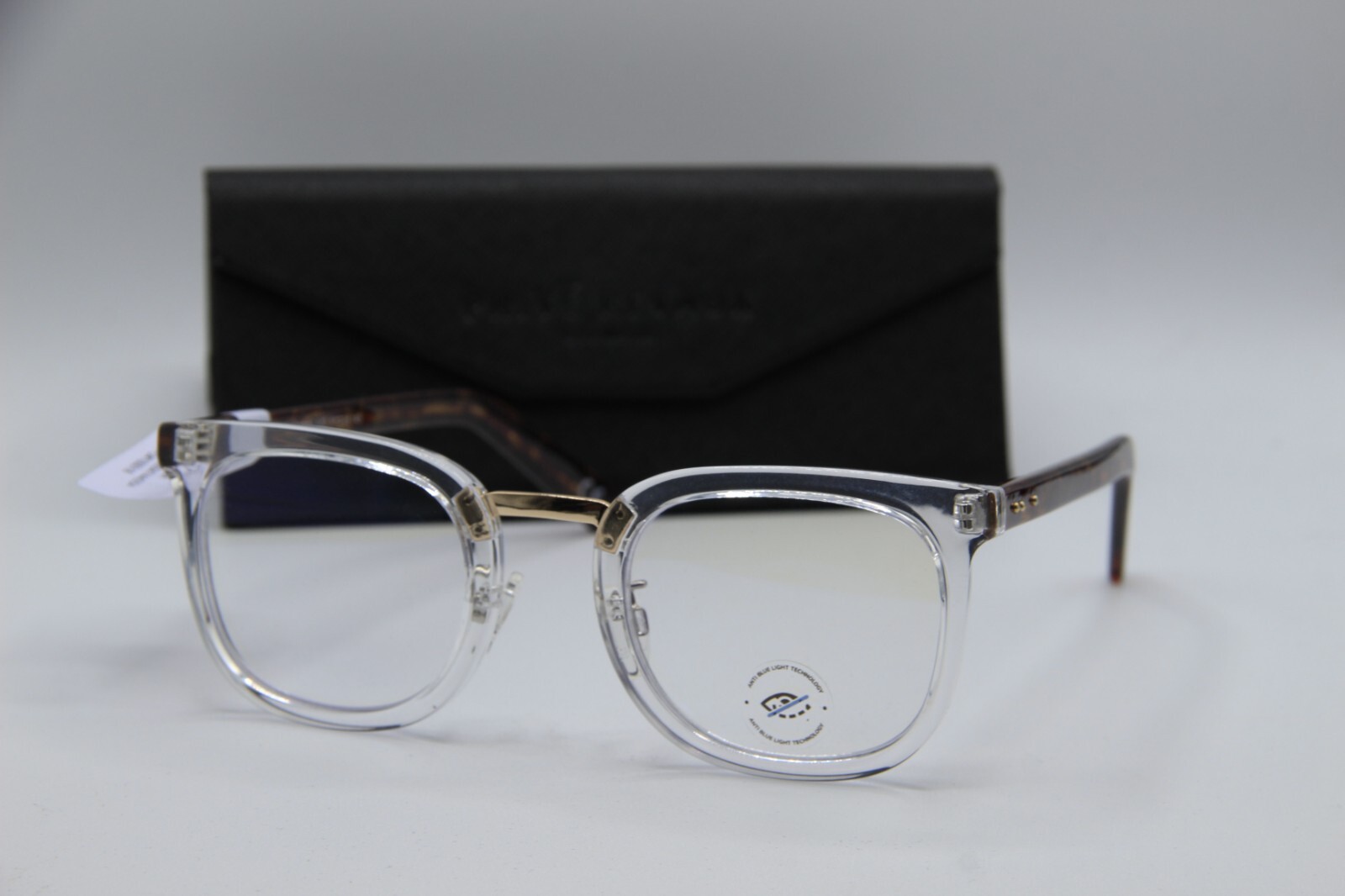 NEW PRIVE REVAUX THE ALCHEMIST AIO CLEAR HAVANA AUTHENTIC EYEGLASSES 51-25 K1