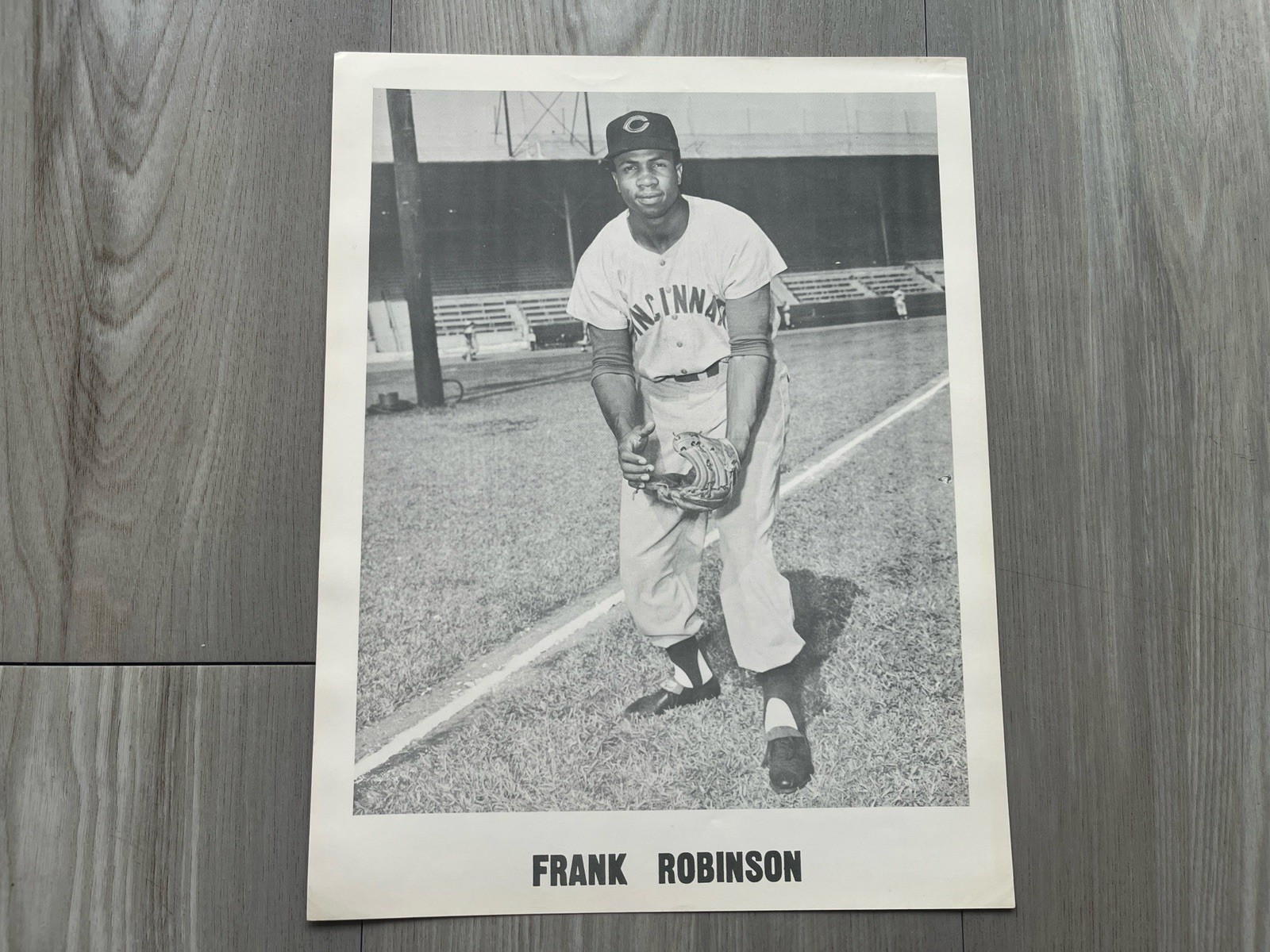Ultra Rare 1956 Frank Robinson Burger Beer Premium Photo HOF Pre Rookie Reds 