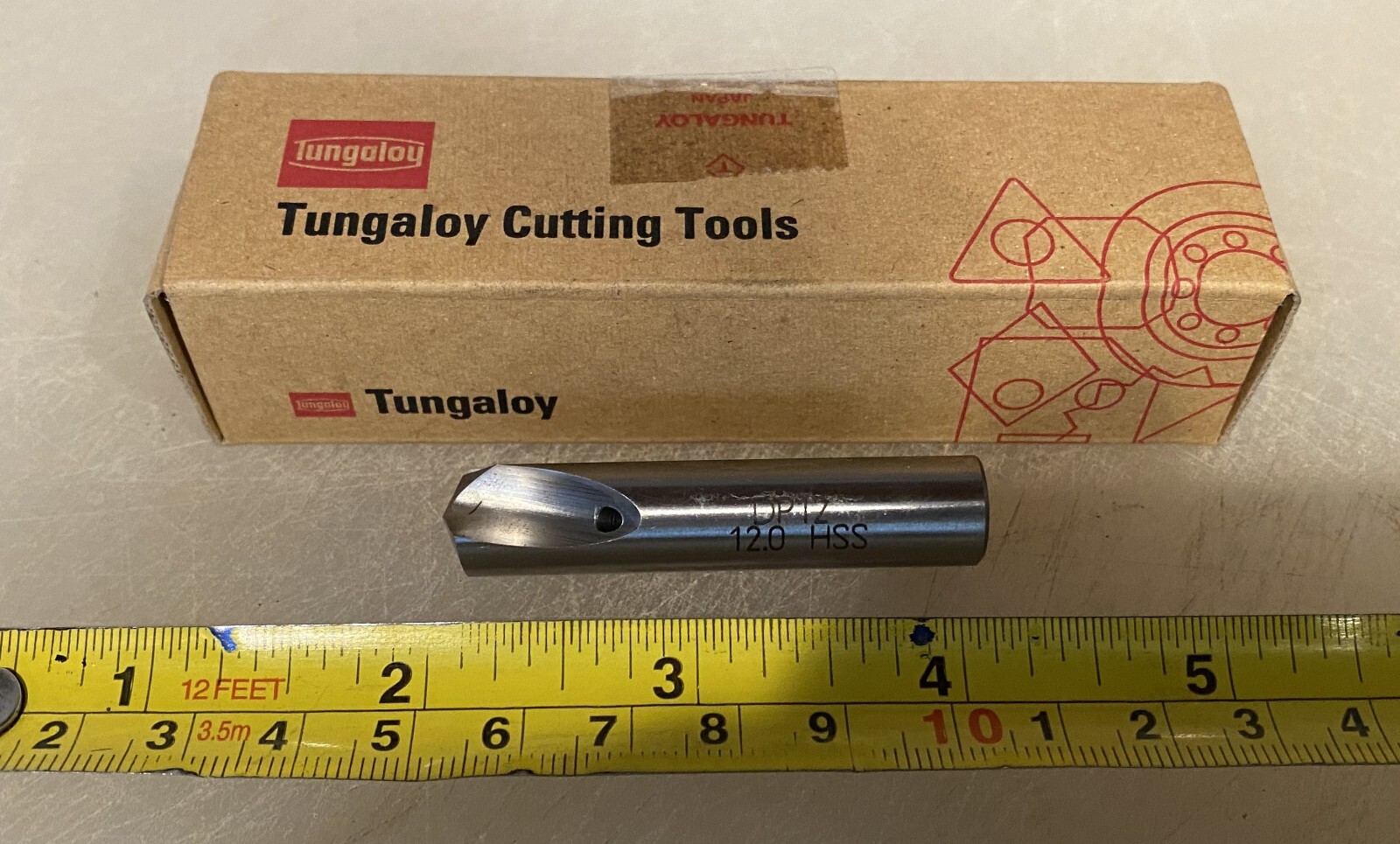 Tungaloy Coolant Thru 12mm O.D. Drill Bit. DP12 Made in Japan. NIB. milling mill
