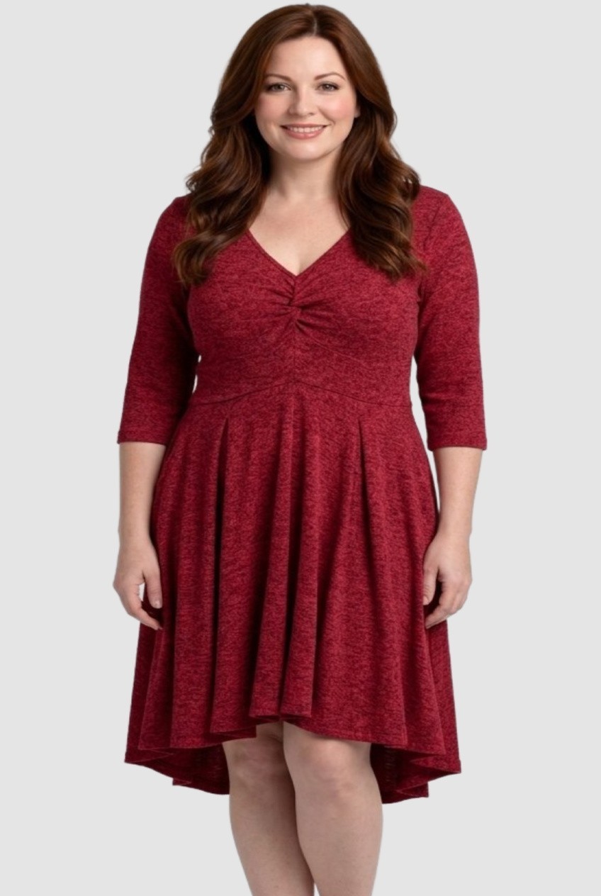 TORRID SUPER SOFT PLUSH Size 1  (XL 14-16) Red Dress