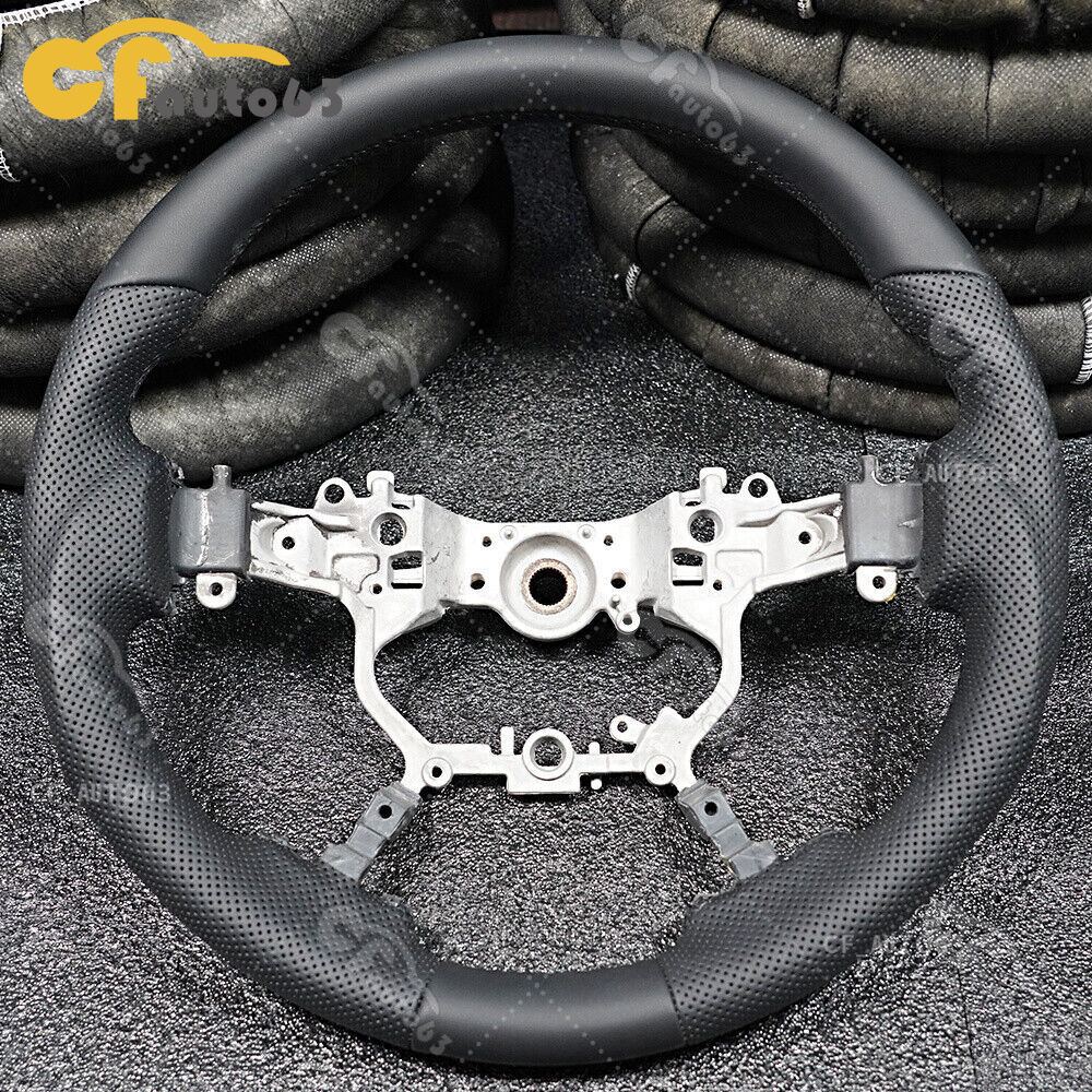 Full Leather Sport Steering Wheel For 2014+ Crown 2016+ Toyota Landcruiser Prado