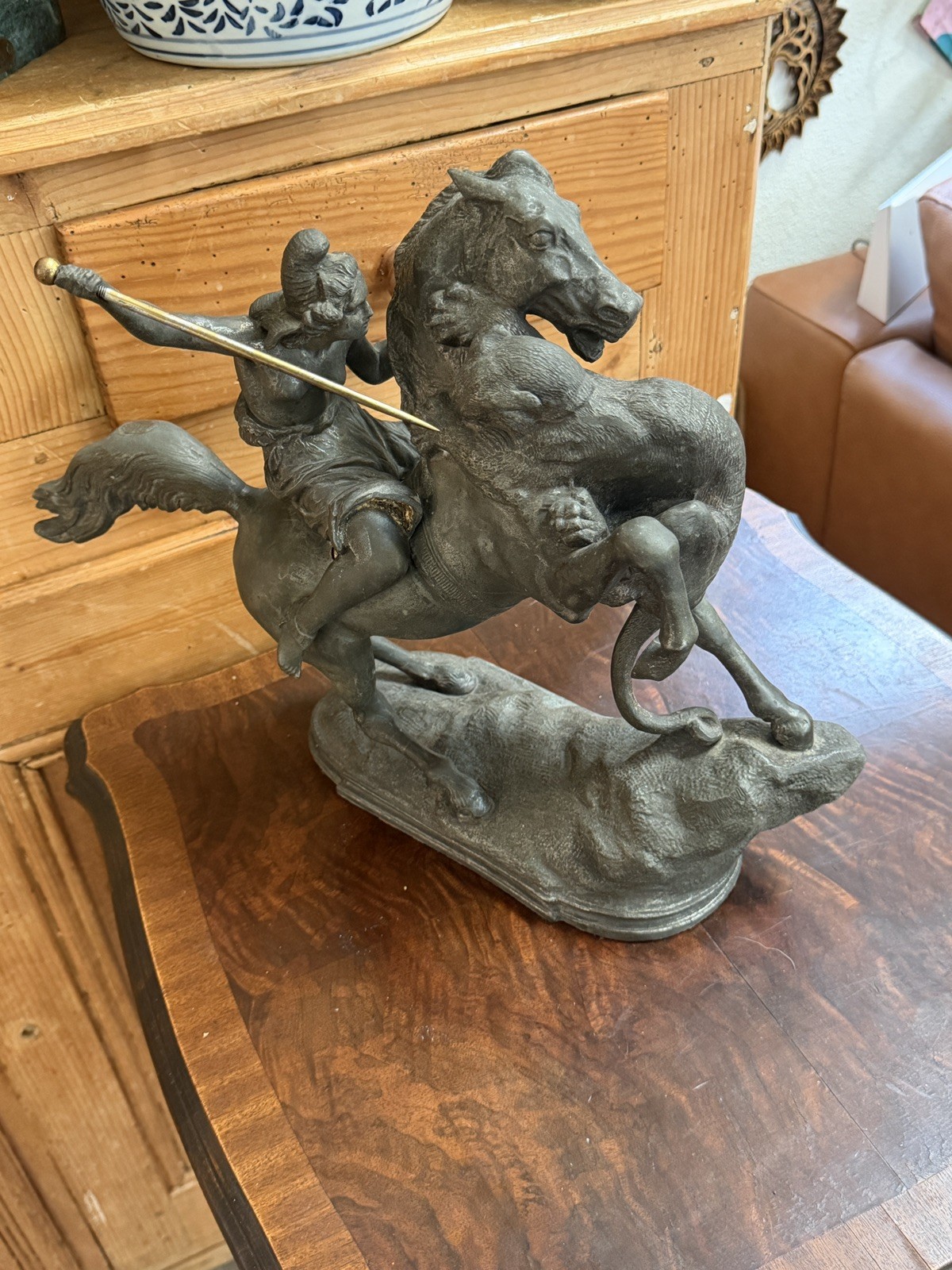 Antique Spelter Statue Antique Spelter Statue