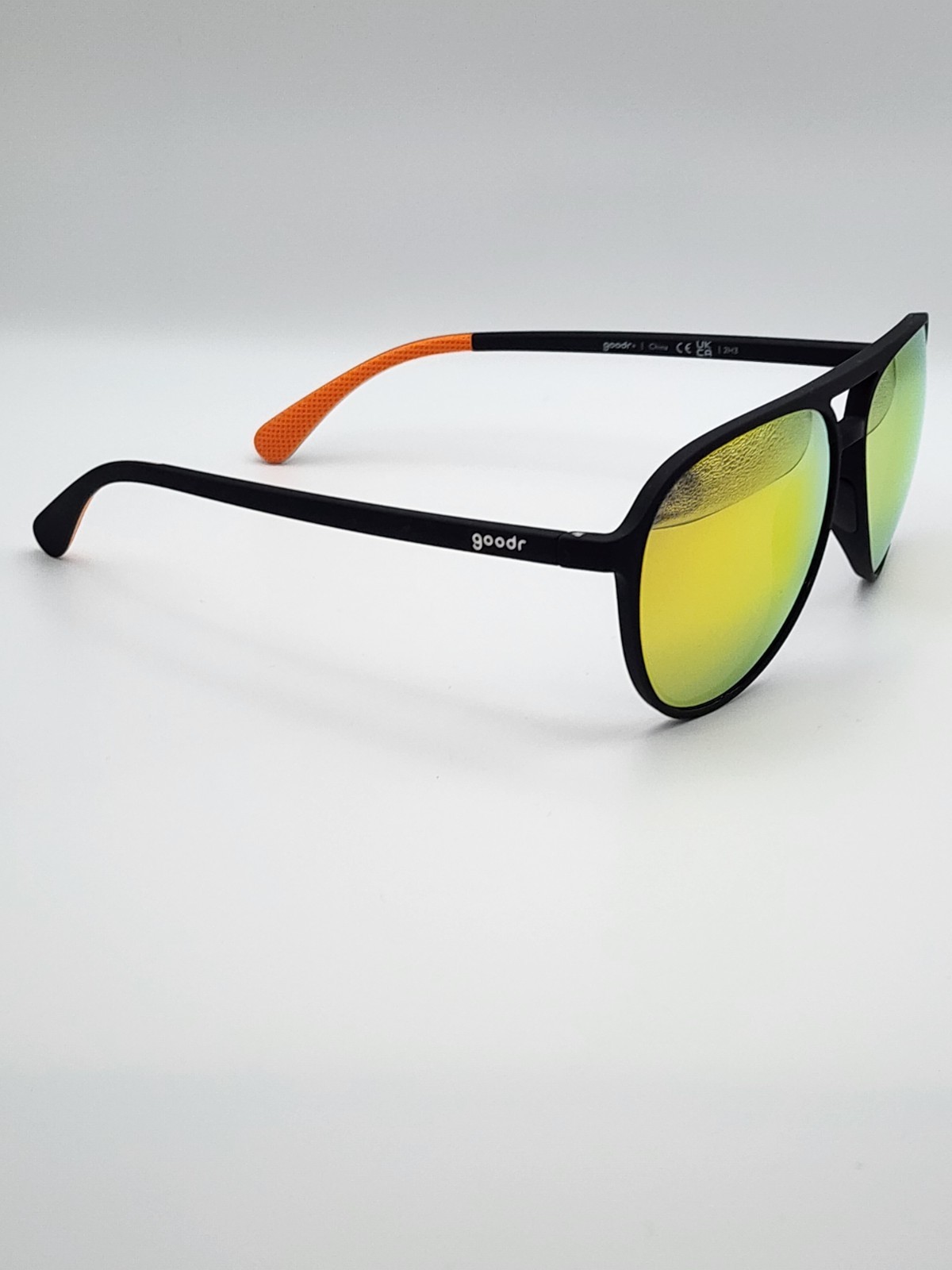 Goodr Mach G Sunglasses Call Me Tarmac Daddy Black Aviator Polarized Sports
