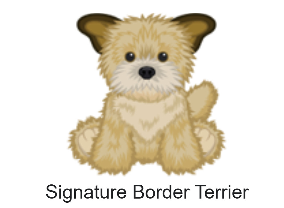 WEBKINZ- Signature Border Terrier *Virtual Code ONLY for Webkinz Classic