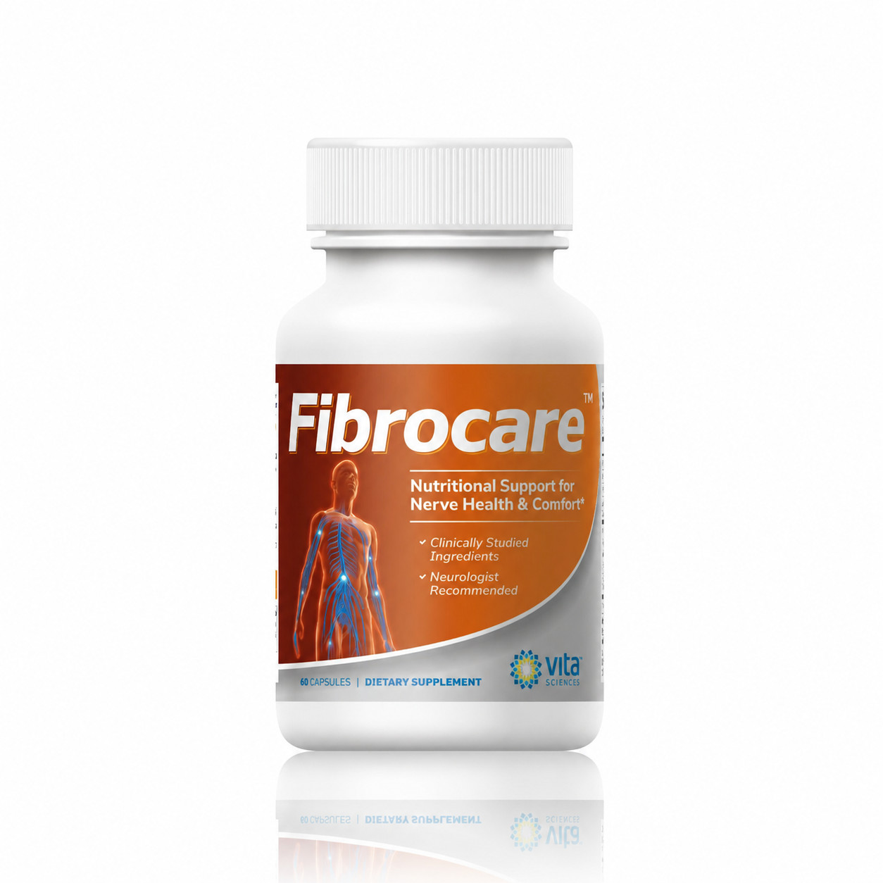 FibroCare Fibromyalgia Relief Support/Nerve & Muscle Formula/Vita Sciences