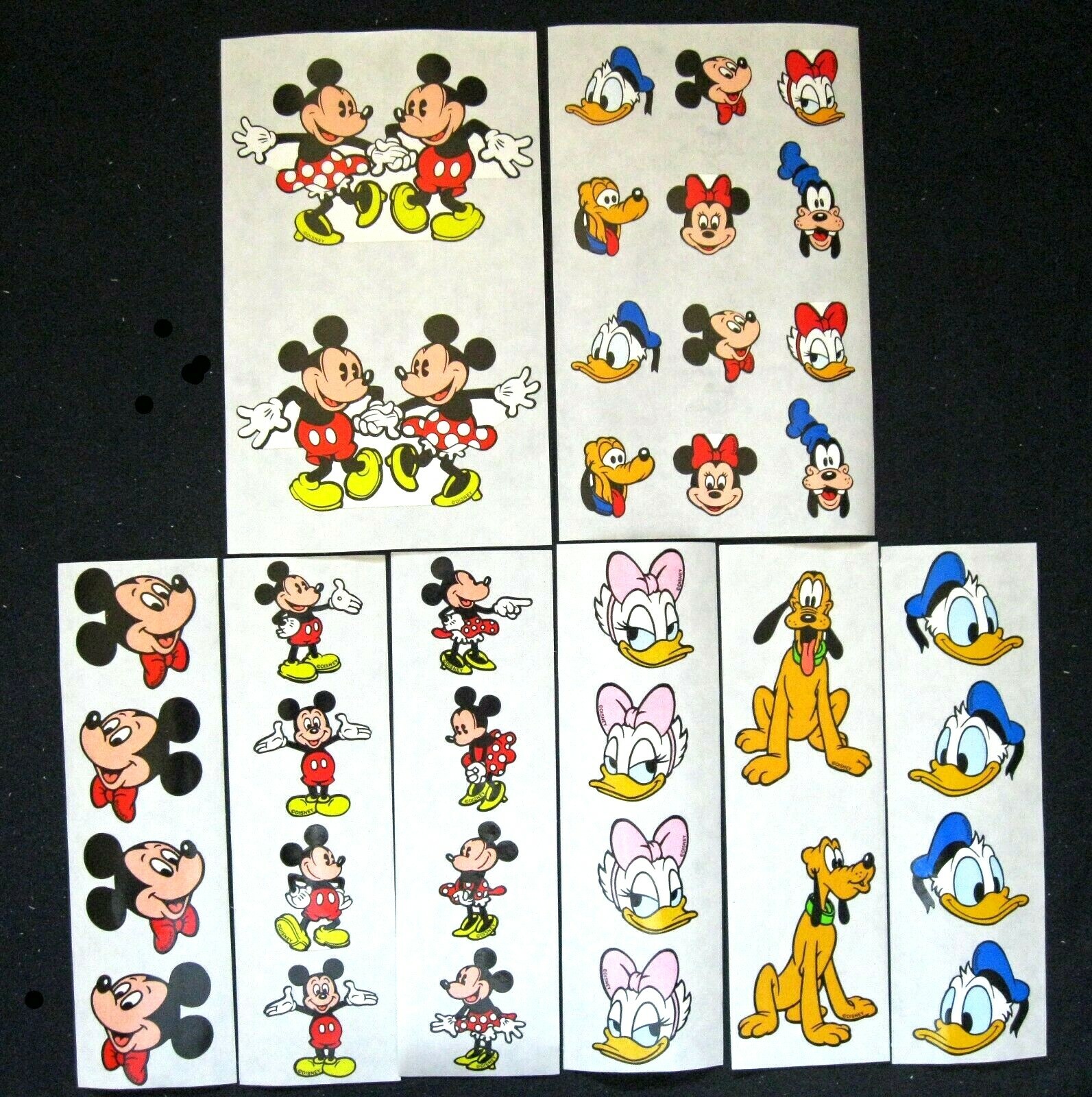 Mrs Grossman Disney Sticker Sheets - Eight Sheets 2x6 and 4x6 inch *Rare* Mrs Grossman Disney Sticker Sheets - Eight Sheets 2x6 and 4x6 inch *Rare*