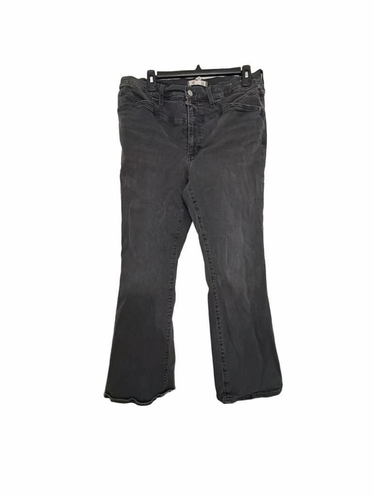 Madewell Mid-Rise Kick Out Jeans Black Size 31