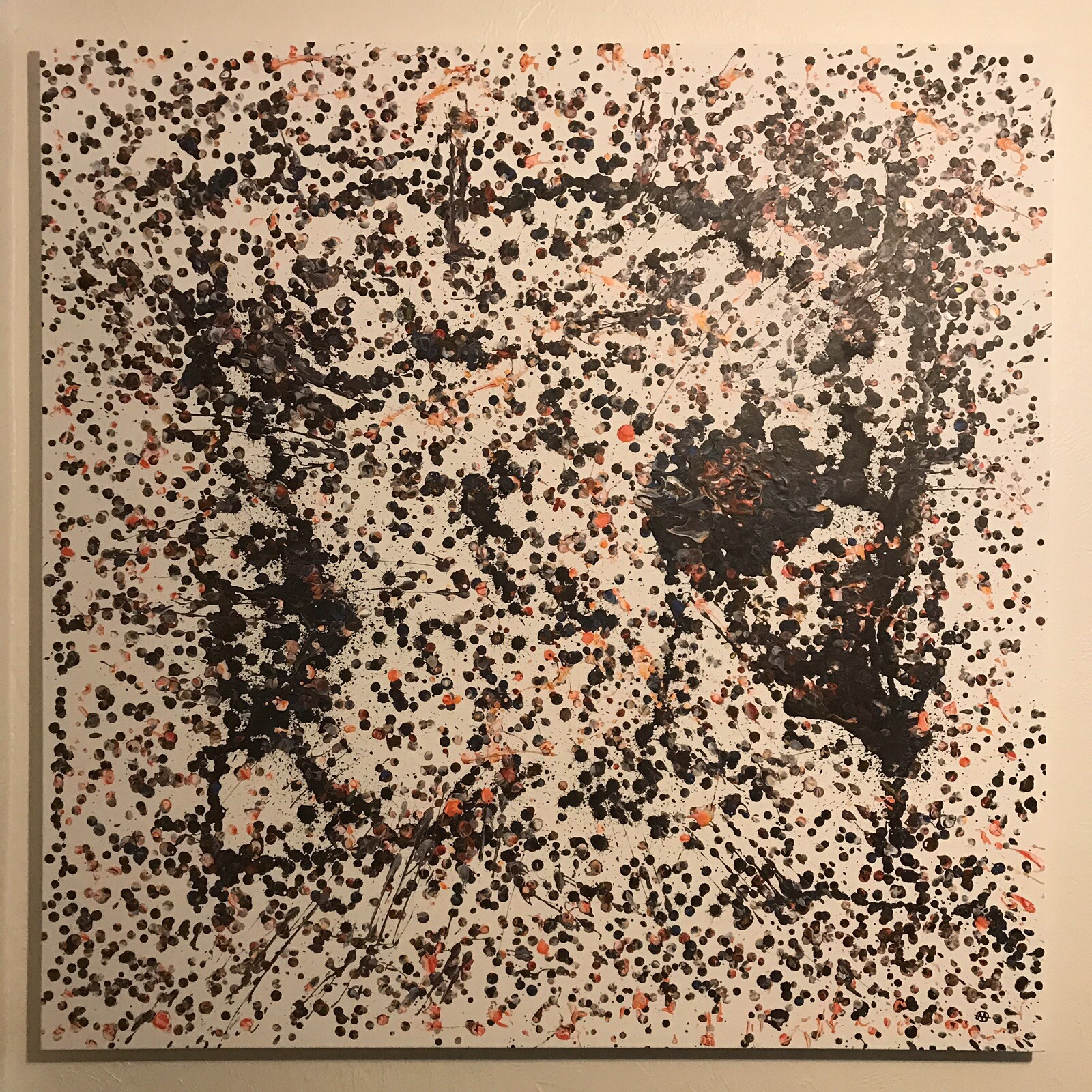 EPIC 48” ORIGINAL ABSTRACT DRIP PATTERN POINTILLISM ACRYLIC CANVAS TEXAS ARTIST EPIC 48” ORIGINAL ABSTRACT DRIP PATTERN POINTILLISM ACRYLIC CANVAS TEXAS ARTIST