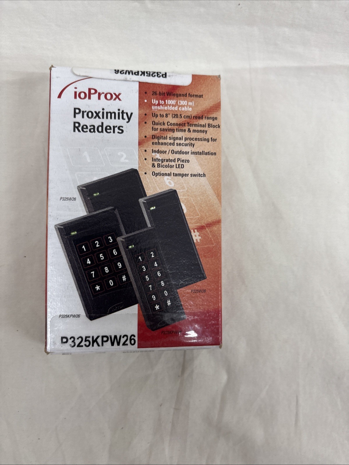 Kantech P325KPW26 ioProx Proximity Reader w/ Integrated Keypad Kantech P325KPW26 ioProx Proximity Reader w/ Integrated Keypad