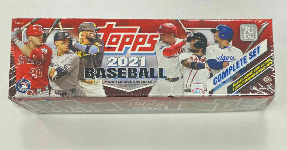 2021 Topps Baseball Factory Sealed Hobby Set 660 Cards + 5 Foilboard Series 1+2