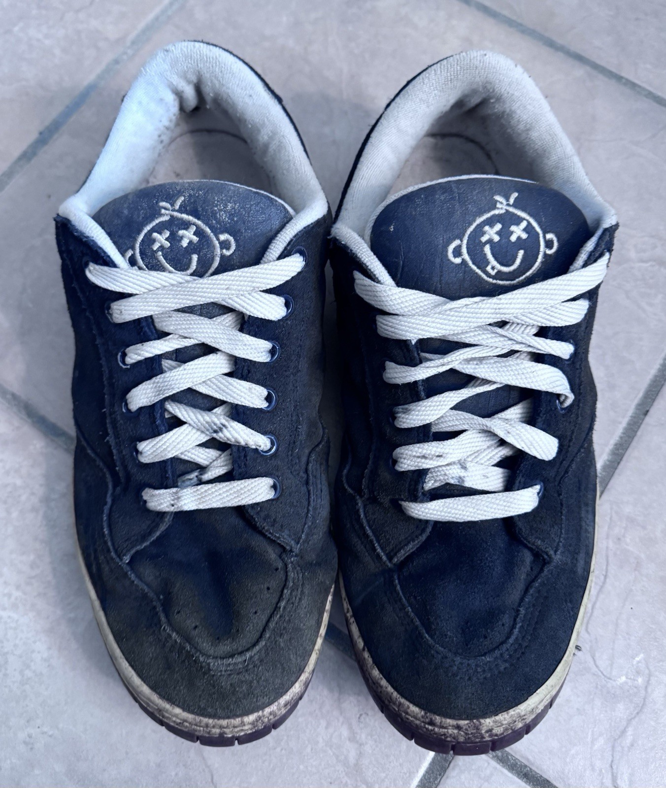 90s Etnies Screw Skateboard Shoes Vintage Smiley Face Sz 13 Rare