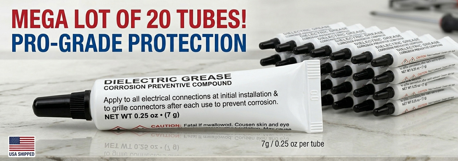Dielectric Grease Corrosion Preventive Compound for All Electrical 20-Pieces Dielectric Grease Corrosion Preventive Compound for All Electrical 20-Pieces