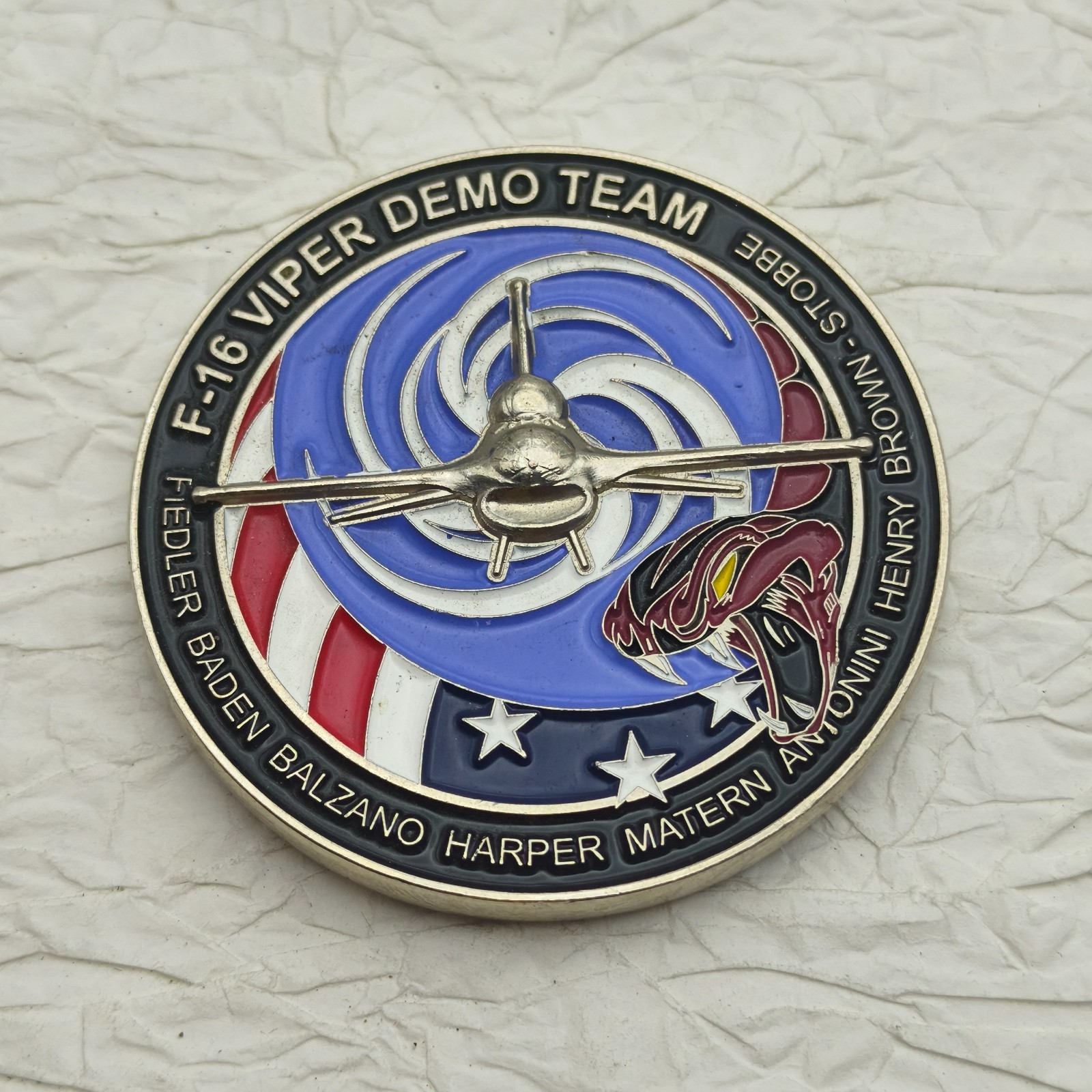 USAF Heritage Flight F-16 Viper Demo Team Challenge Coin #2