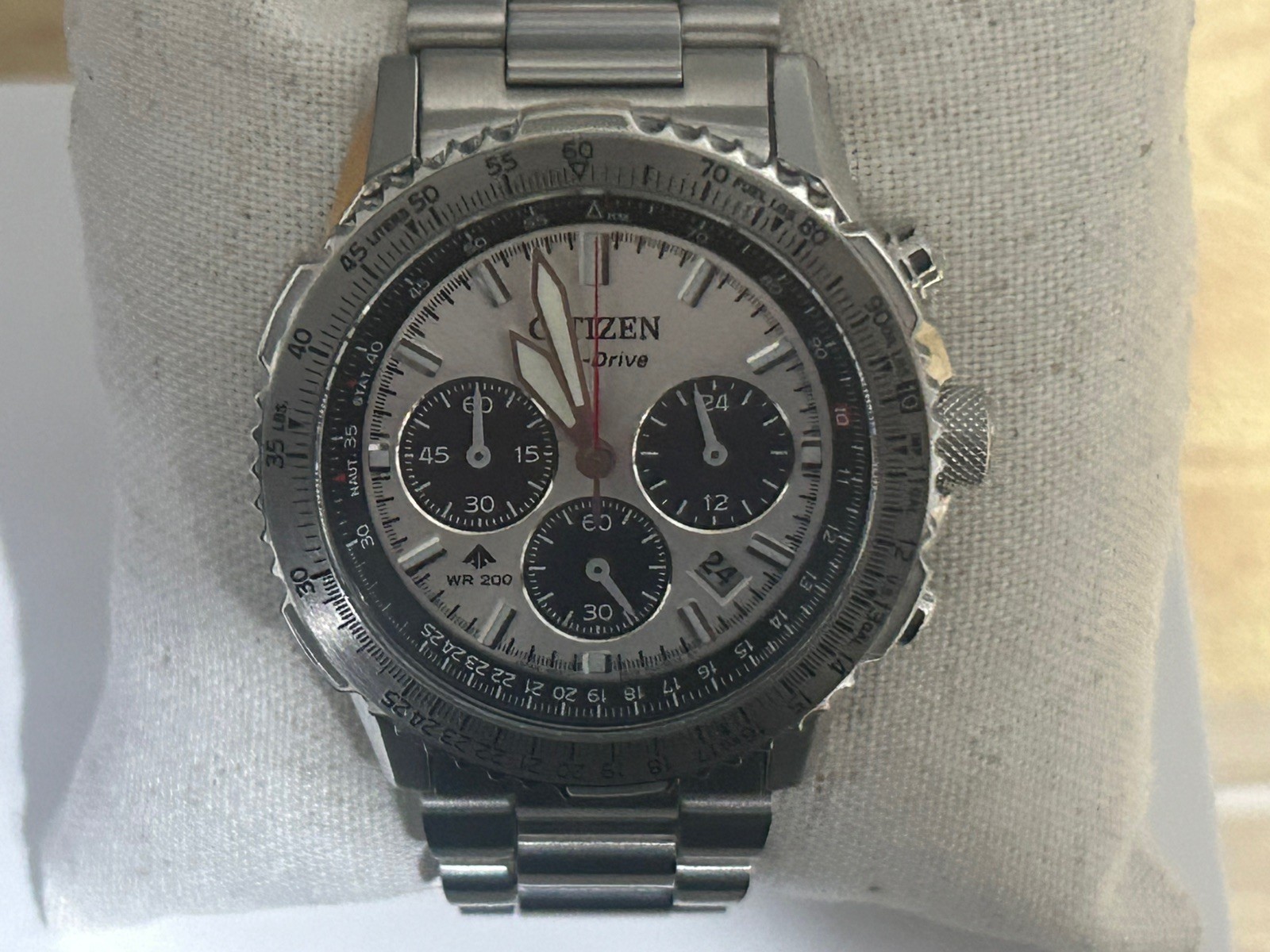 Citizen Promaster Navihawk Chronograph Silver Dial Men\'s Watch CA4660-61A