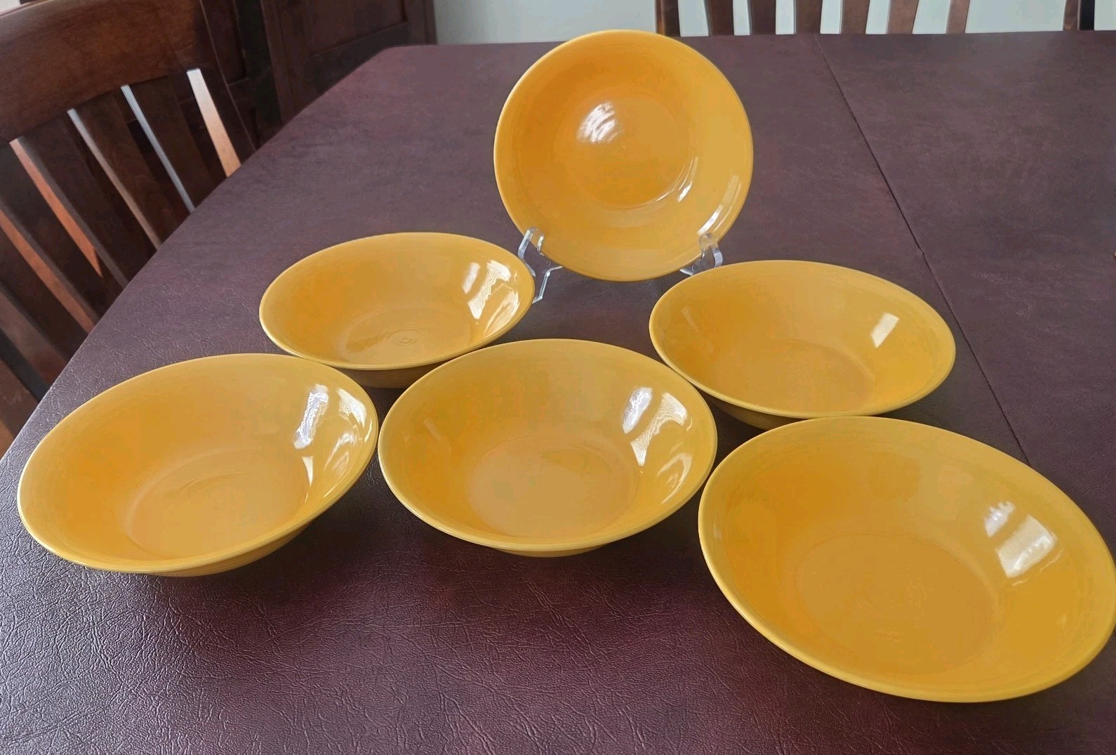 Pier 1 FESTIVAL MARIGOLD Coupe Cereal Bowls; 6.75\ Pier 1 FESTIVAL MARIGOLD Coupe Cereal Bowls; 6.75\