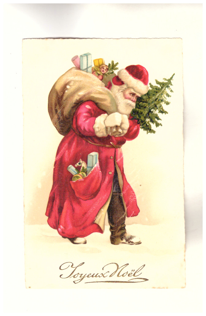 Postcard Merry Christmas Santa Toys (29)