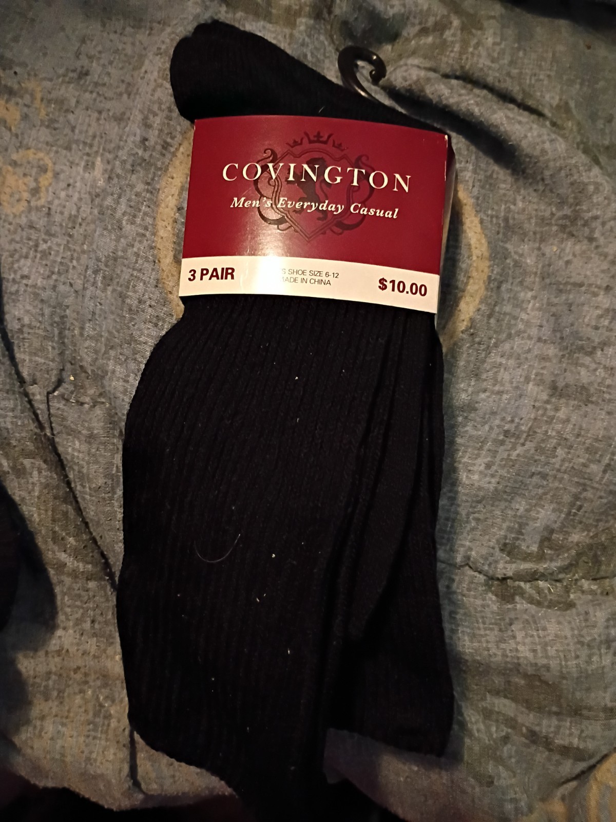 Men\'s Covington Casual Socks, 3 Pair Men\'s Covington Casual Socks, 3 Pair