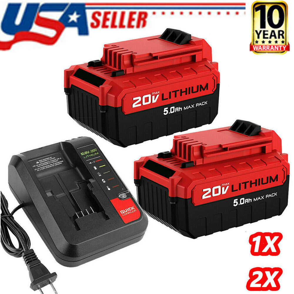 1-2Pack For Porter Cable PCC681L 20V MAX Li-Ion Battery PCC685L 3.0AH 5.0AH 7AH