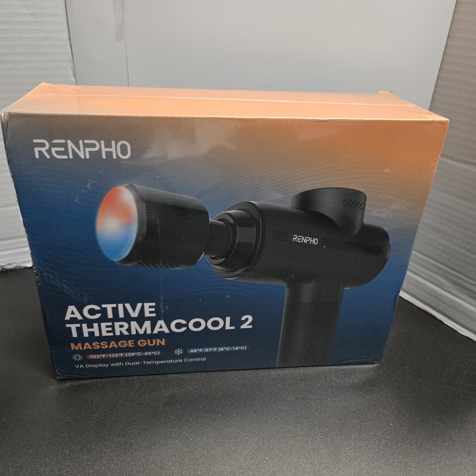 RENPHO Active Thermacool 2 Massage Gun Heat & Cold 5 Heads R-WMG13 NEW SEALED