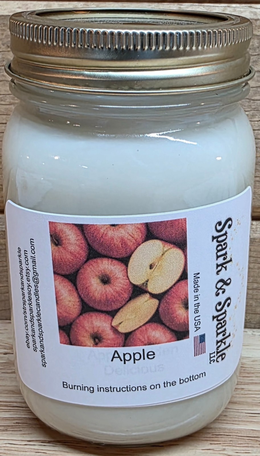 16oz Jar candle, Max Scented 100% Soy Wax over 100 Scents