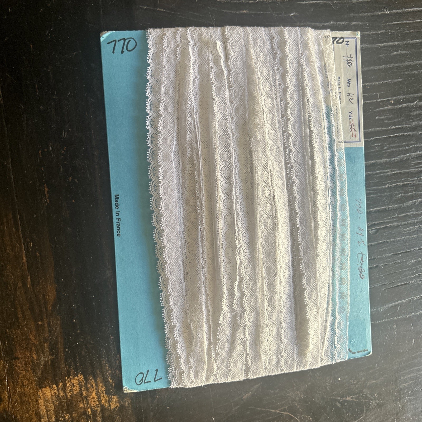Vintage French Net Lace Trim 18 YDS 90% Cotton Vintage French Net Lace Trim 18 YDS 90% Cotton