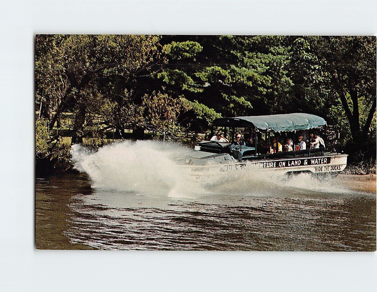 Postcard Spectacular Re Entry Duck Style Wisconsin Dells Wisconsin USA