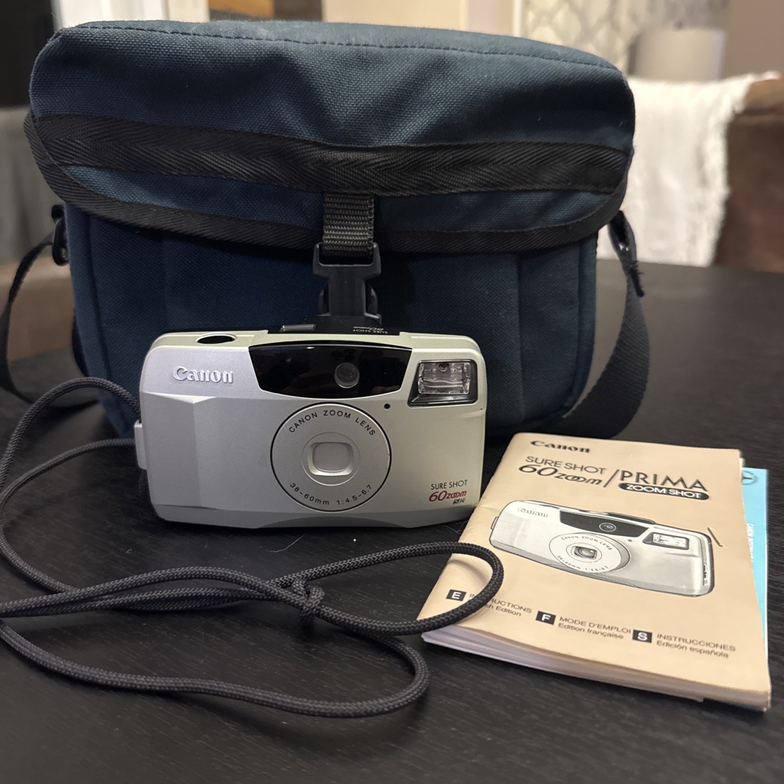 Canon Sure Shot 60 Zoom Prima Zoom Date 35mm Point & Shoot Film Camera Manual