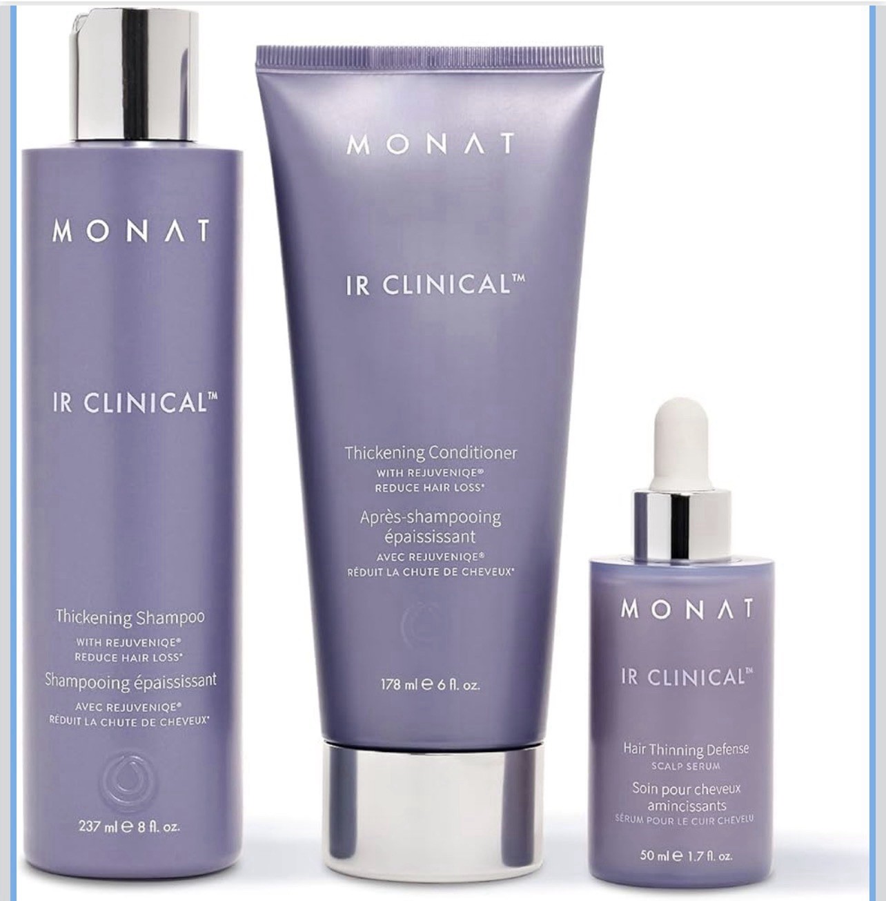 MONAT IR Clinical System Complete Hair Care Restoration Kit with Thickening
